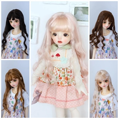 U-4440【KAKA】1/6,1/4，1/3ドール(頭囲15~23.5cm)用ウィッグ