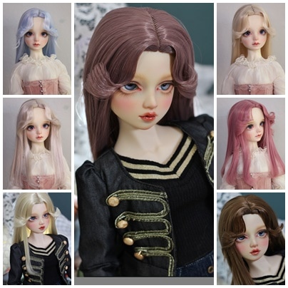 U-4450【KAKA】1/4，1/3ドール(頭囲17~23.5cm)用ウィッグ