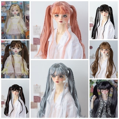 U-4457【KAKA】1/6,1/4，1/3ドール(頭囲15~23cm)用ウィッグ
