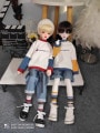 即納品AF10439【xq】洋服3点セット（青袖セット/幼SD）|洋服|《即納品 一覧》