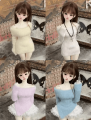 AF10592【KAKA】MSD、MDD用セ−タ−orワンピース|ワンピ/シャツ/ブラウス/セーター|◆ドール洋服（種類別）