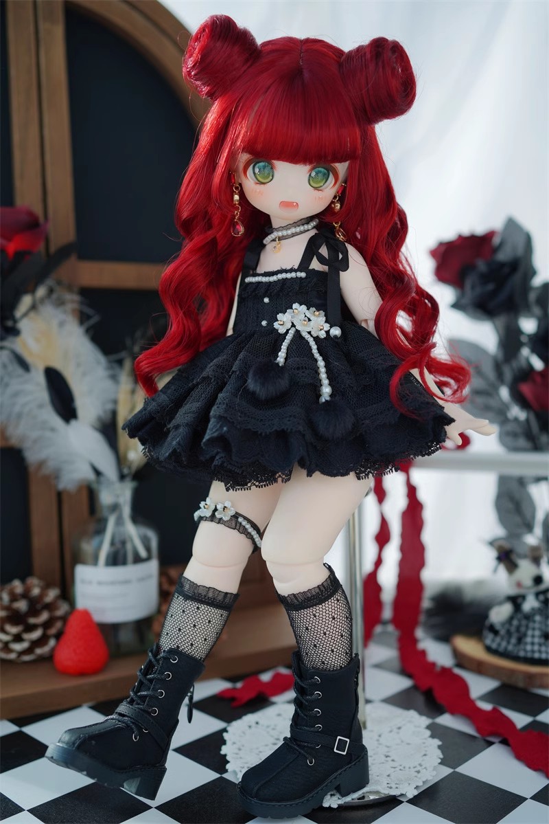 U-4499【KAKA】1/4，1/3ドール(頭囲17~23.5cm)用ウィッグ