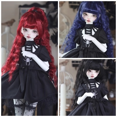 U-4501【KAKA】1/4，1/3ドール(頭囲17~23.5cm)用ウィッグ