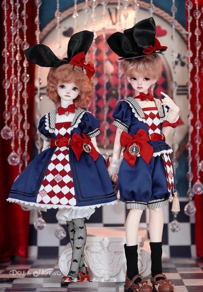 AF10608【bluebban】MDD，MSD男/女用洋服7点セット（紺）