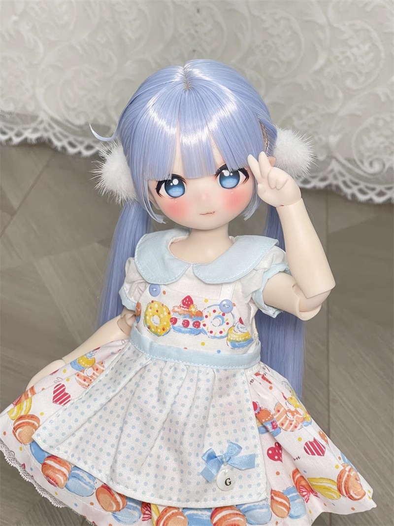 U-4515【KAKA】1/4，1/3ドール(頭囲17~23.5cm)用ウィッグ