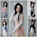 AF10619【fn】★MSD,SD/DD(S/M/L)用ワンピース|女の子カジュアル服|◆ドール洋服（種類別）