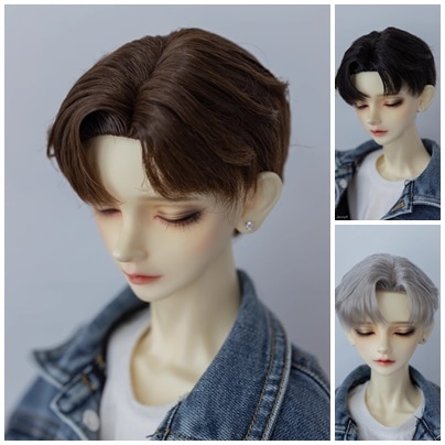 U-4529【KAKA】1/4，1/3ドール(頭囲17~23.5cm)用ウィッグ