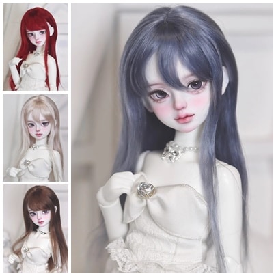U-4537【KAKA】1/6,1/4，1/3ドール(頭囲15~23.5cm)用ウィッグ