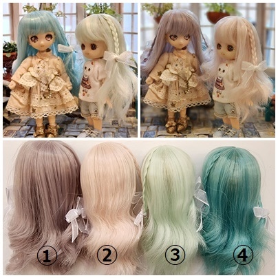 即納品U-1303【sen】オビツ11用ウィッグ（③/11.5ｃｍ）
