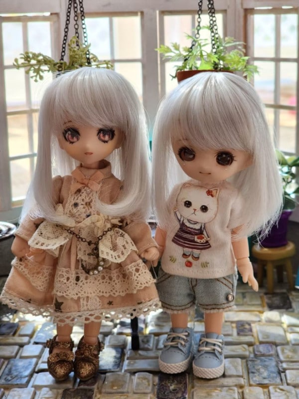 即納品U-1305【sen】オビツ11用ウィッグ（11.5ｃｍ）