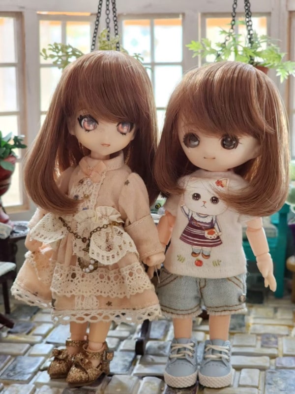 即納品U-1307【sen】オビツ11用ウィッグ（11.5ｃｍ）