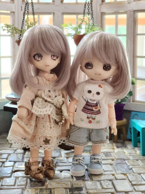 即納品U-1309【sen】オビツ11用ウィッグ（11.5ｃｍ）