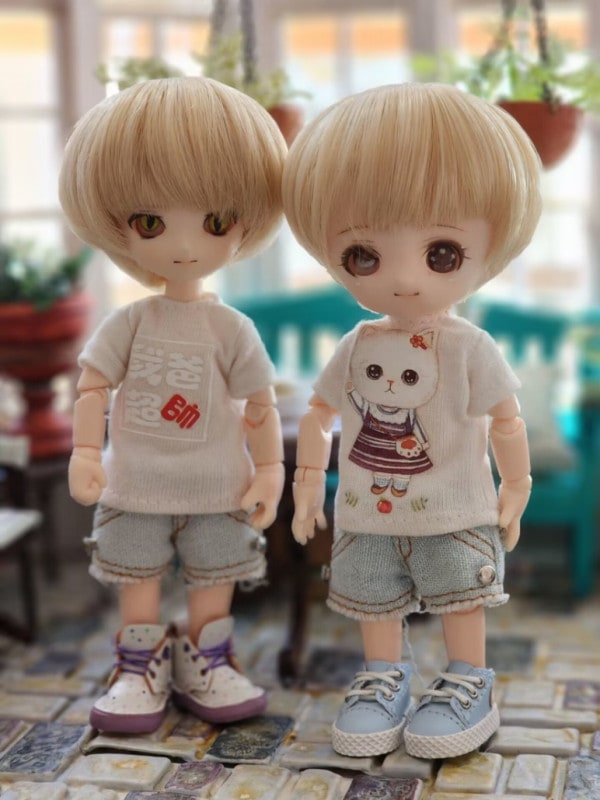 即納品U-1314【sen】オビツ11用ウィッグ（11.5ｃｍ）