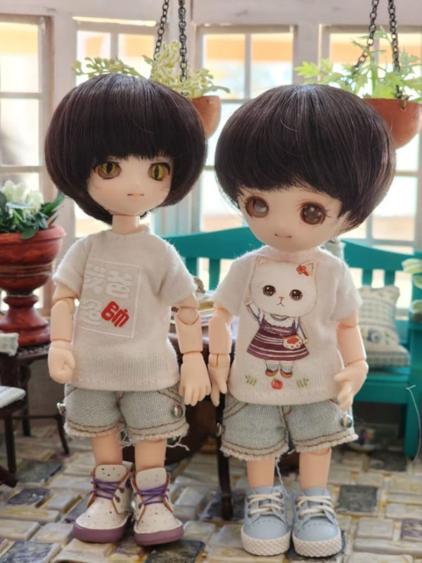 即納品U-1316【sen】オビツ11用ウィッグ（11.5ｃｍ）