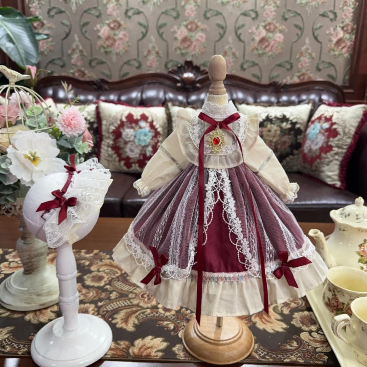 AF10666【Xmya】1/3Blythe,SD/DD,MSD,幼SD洋服2点セット