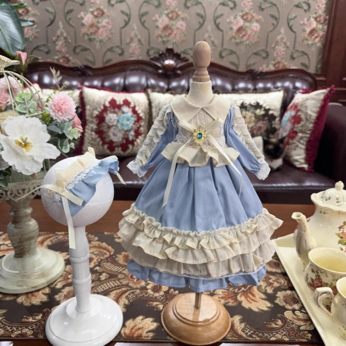 AF10670【Xmya】1/3Blythe,SD/DD,MSD,幼SD洋服2点セット