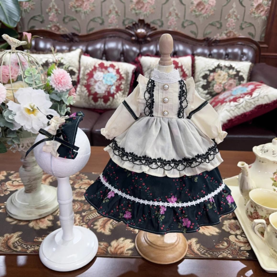 AF10673【Xmya】1/3Blythe,SD/DD,MSD,幼SD洋服2点セット