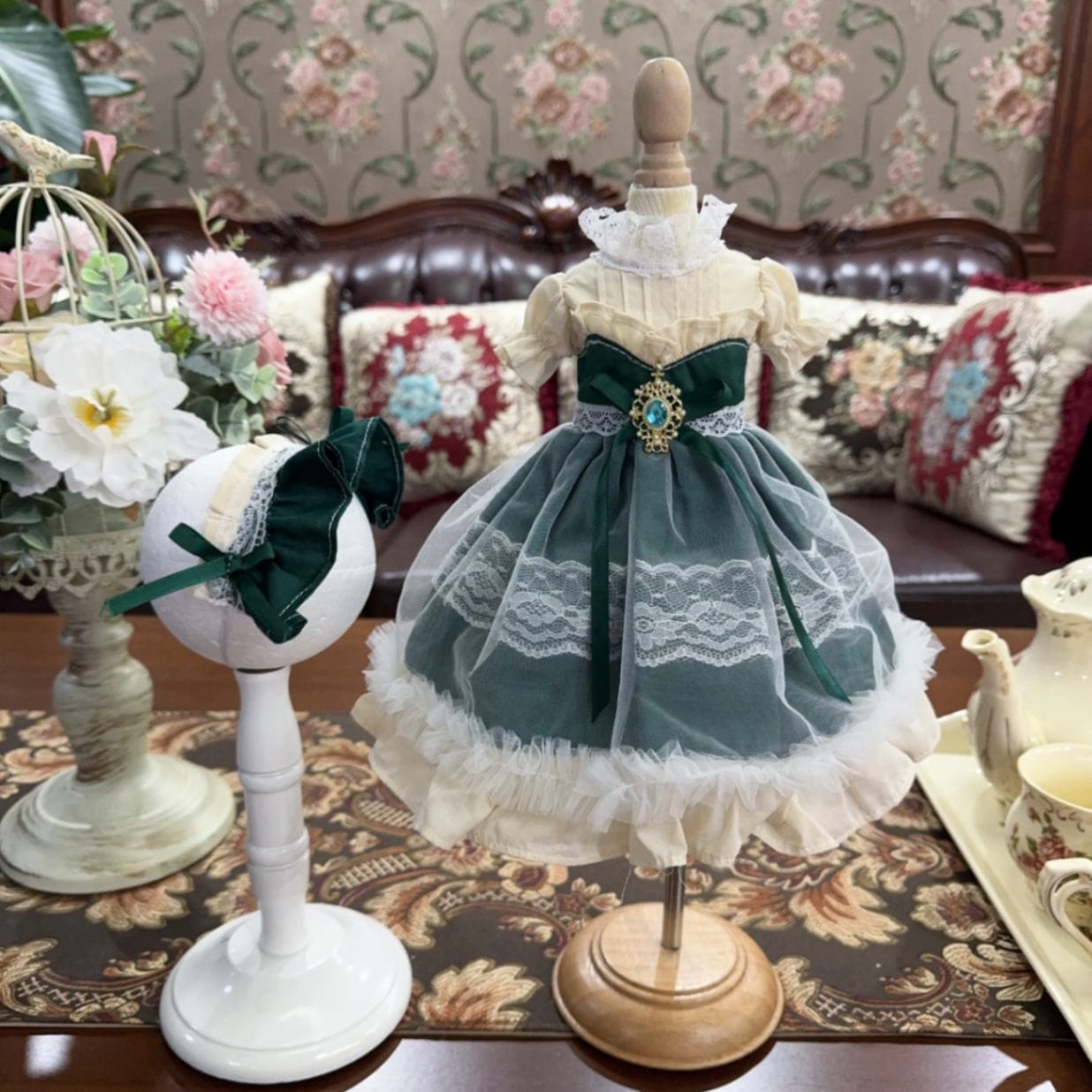 AF10674【Xmya】1/3Blythe,SD/DD,MSD,幼SD洋服2点セット