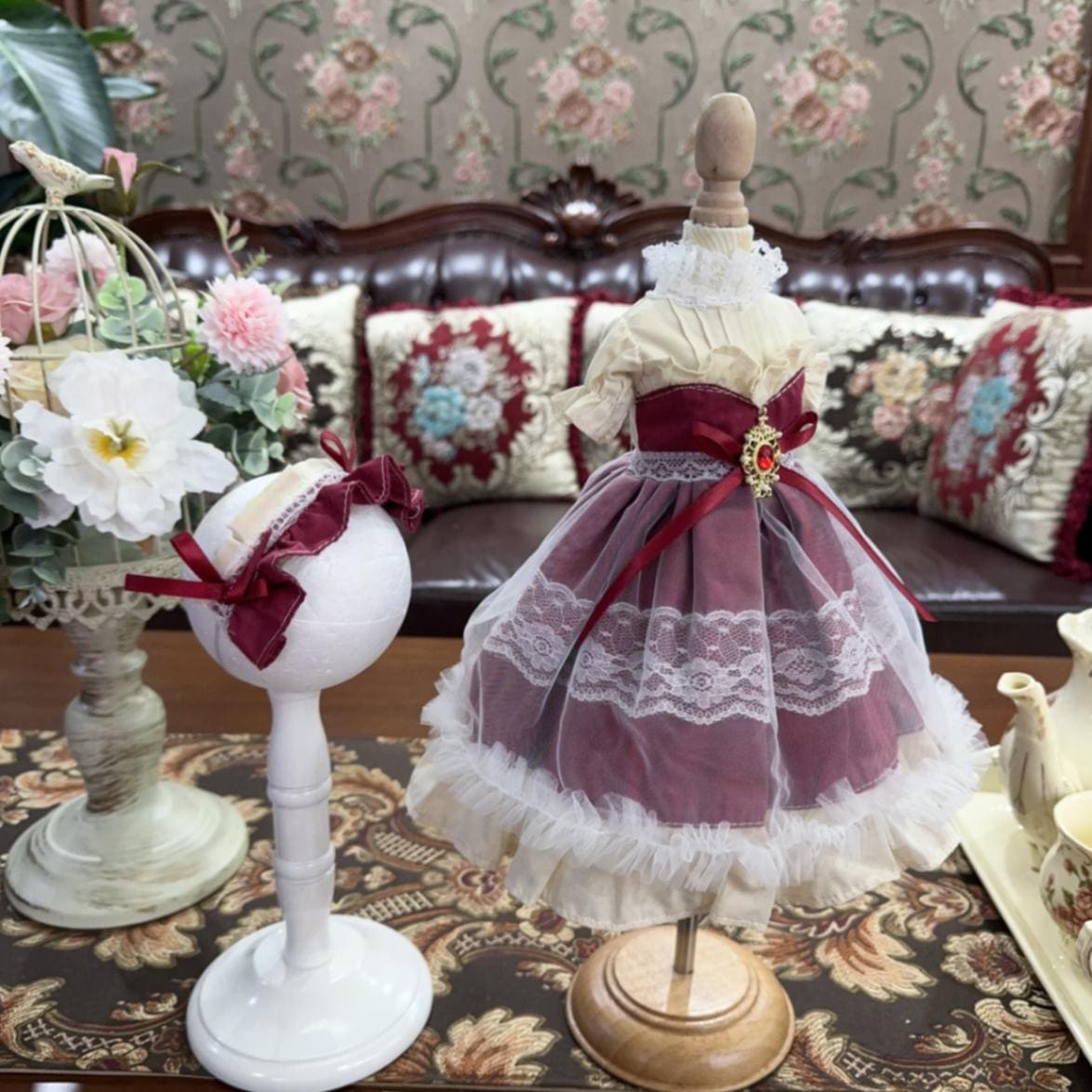 AF10675【Xmya】1/3Blythe,SD/DD,MSD,幼SD洋服2点セット