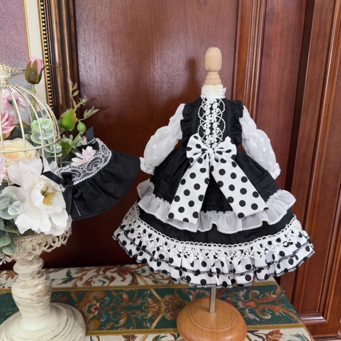 AF10695【Xmya】1/3Blythe,SD/DD,MSD,幼SD洋服2点セット