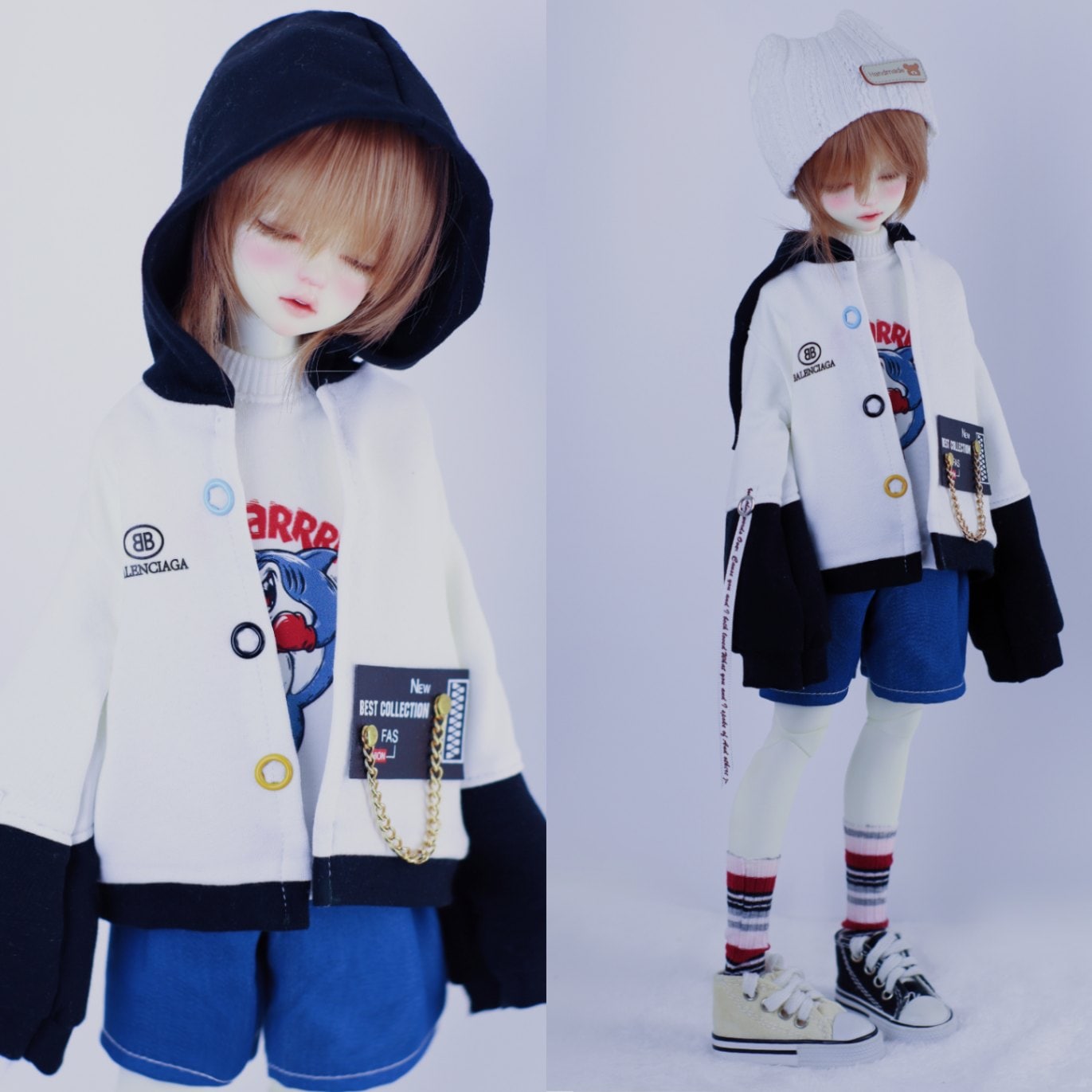 AF10711【xq】幼SD，MSD用洋服4点セット