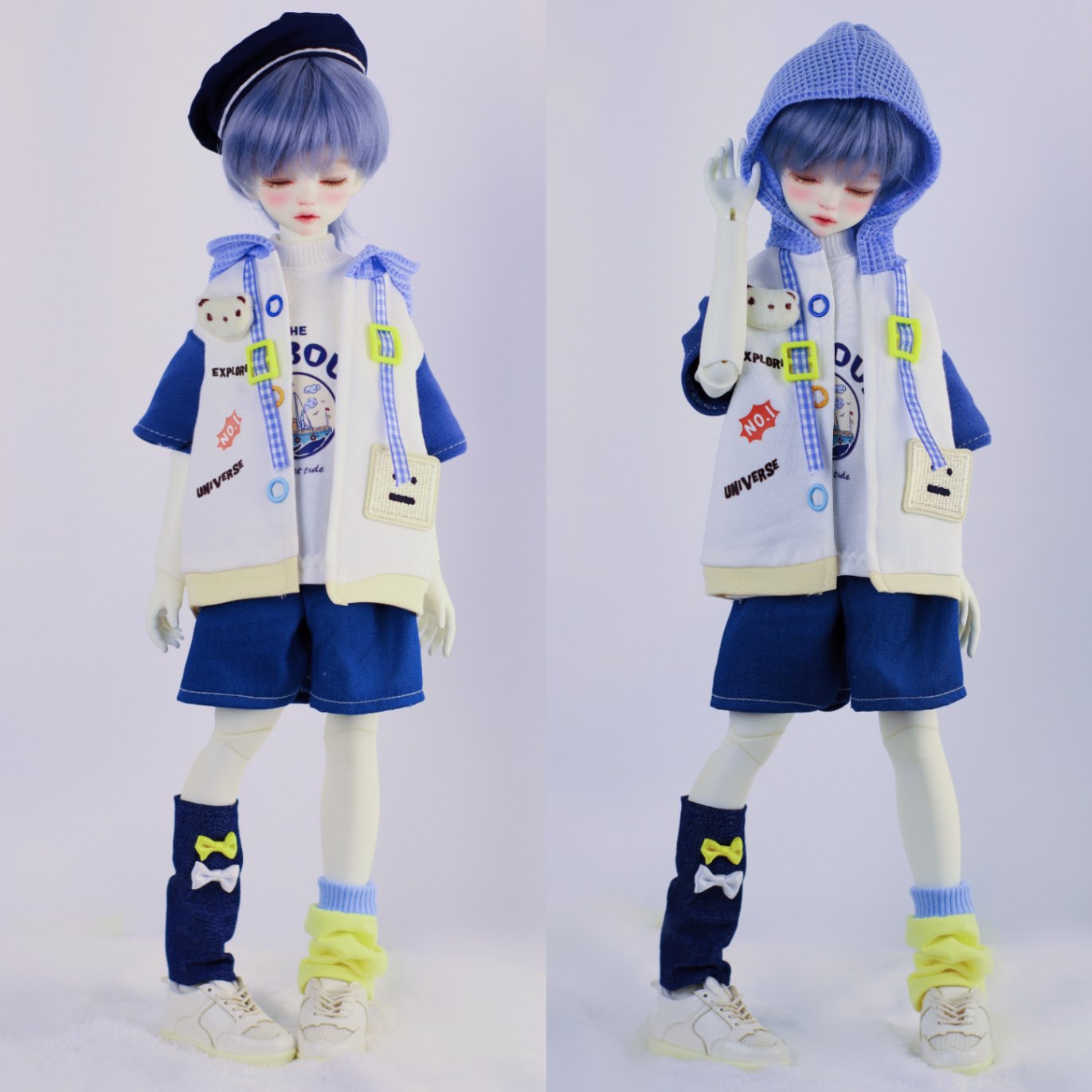 AF10712【xq】幼SD，MSD用洋服4点セット