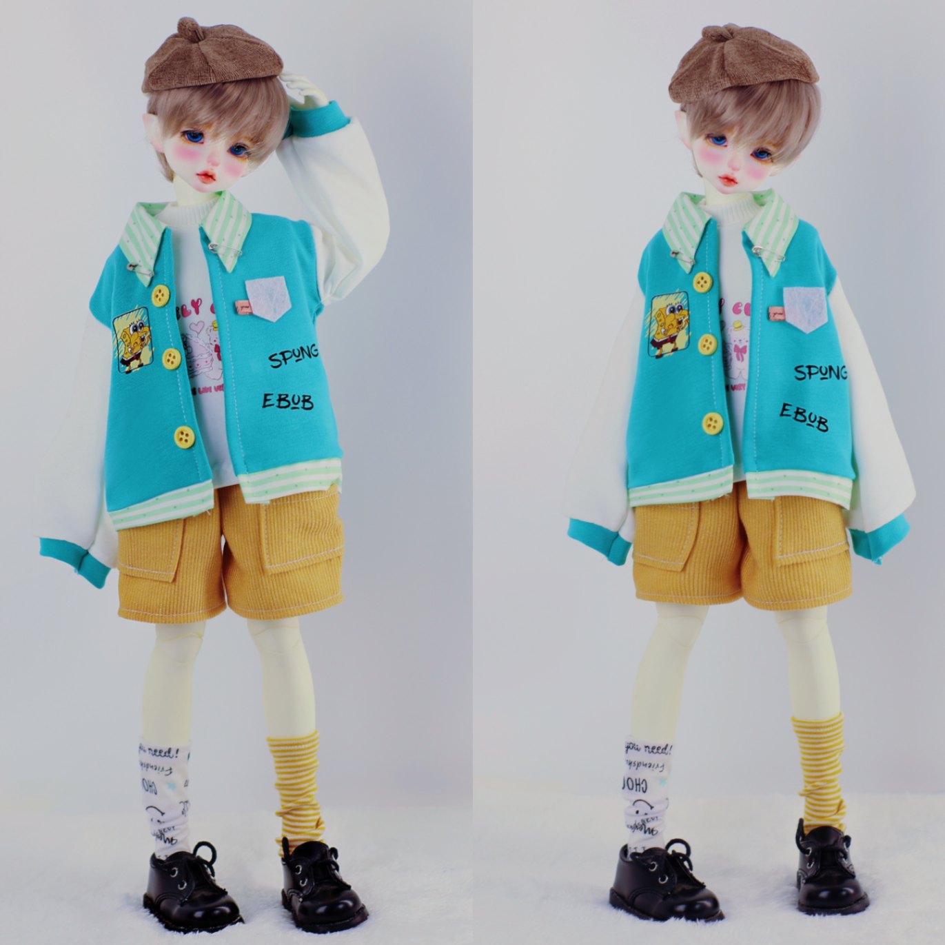 AF10715【xq】幼SD，MSD用洋服4点セット