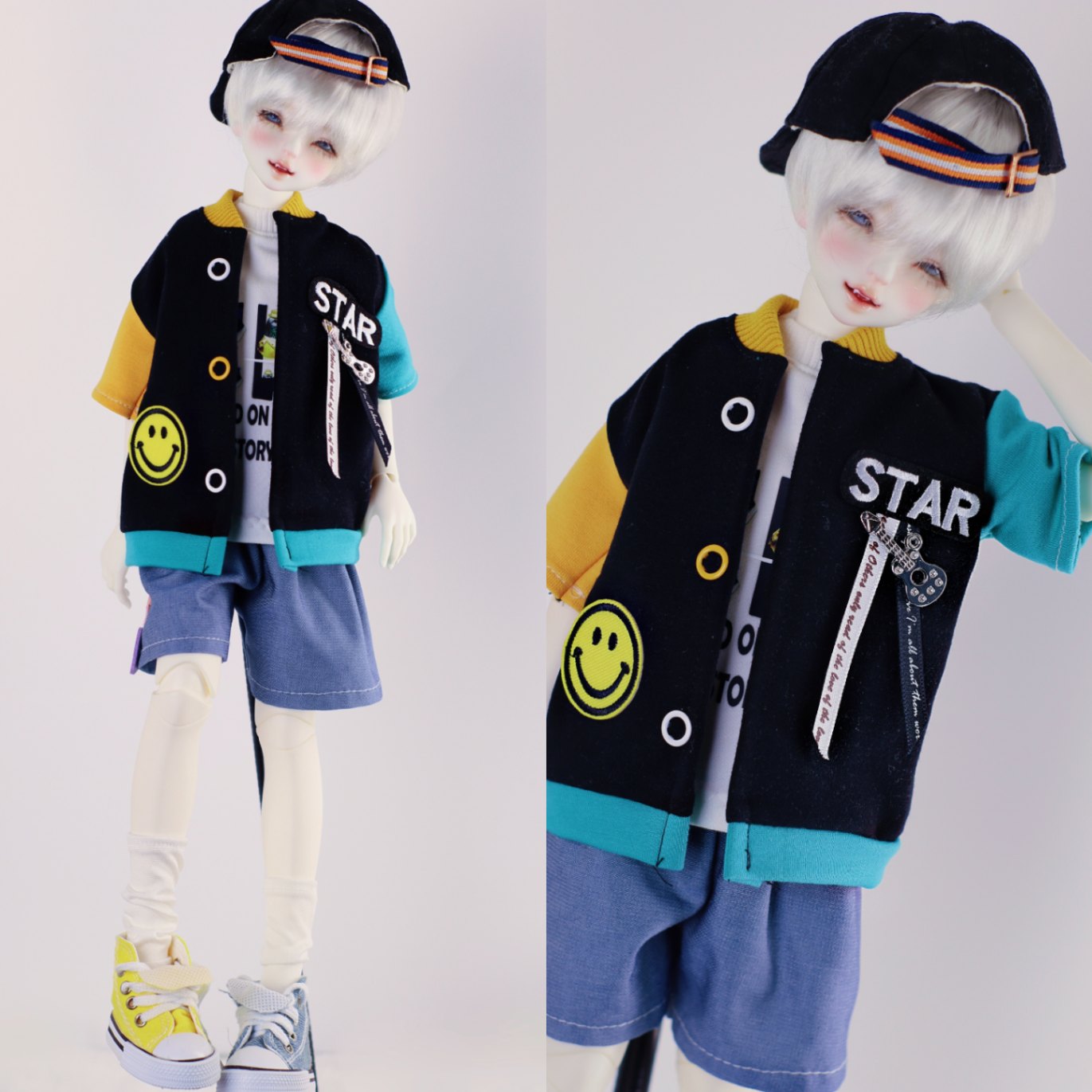 AF10719【xq】幼SD，MSD用洋服4点セット