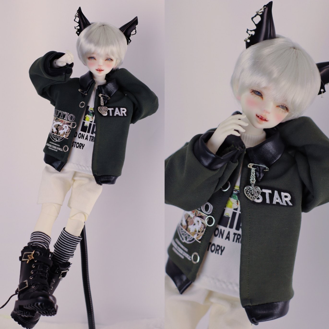 AF10720【xq】幼SD，MSD用洋服4点セット