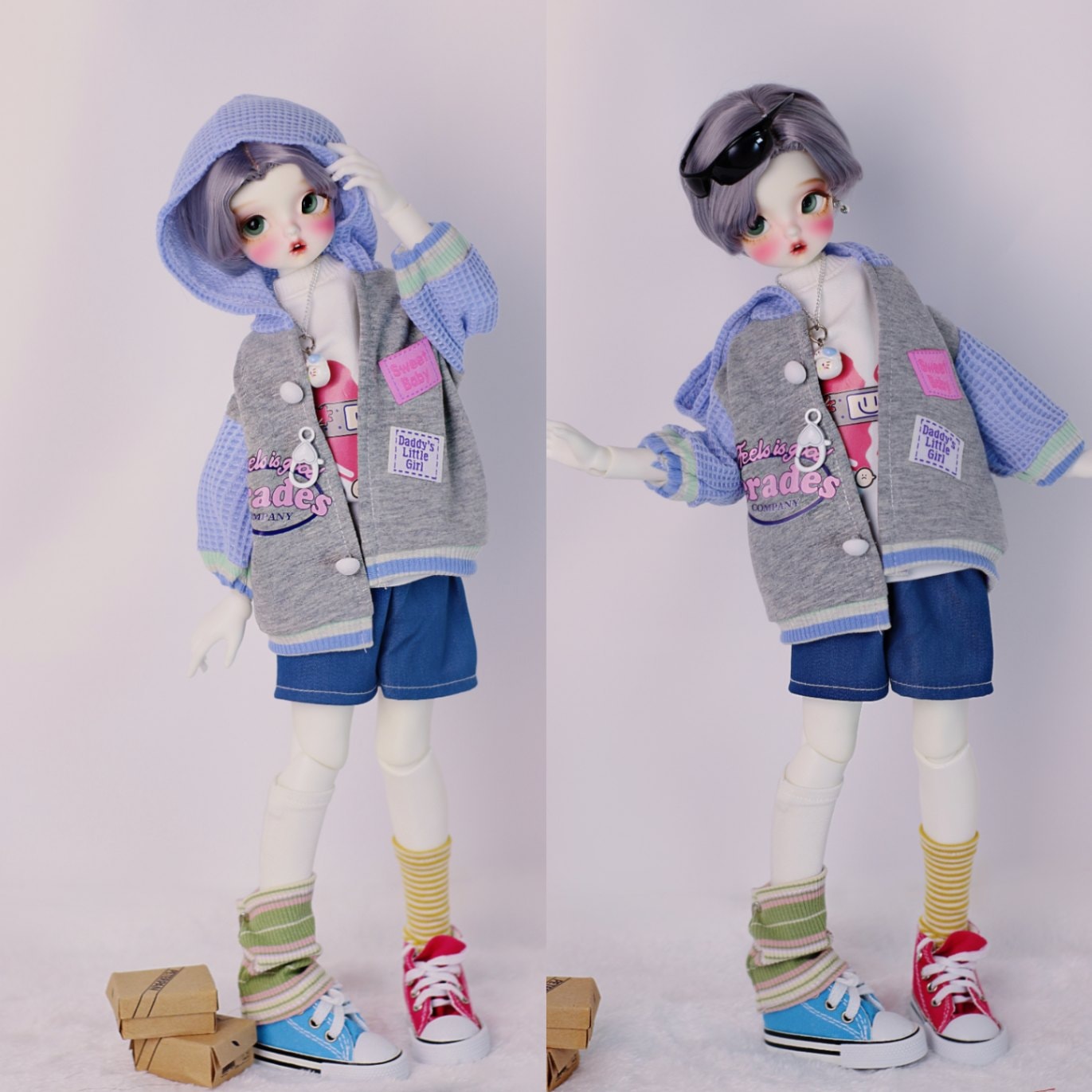 AF10725【xq】幼SD，MSD用洋服4点セット