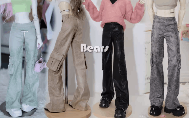 AF10755【Bears】MSD,SD/SDGR女, 1/3,  70cm, id75, LOONG SOUL73ド-ル用ズボン