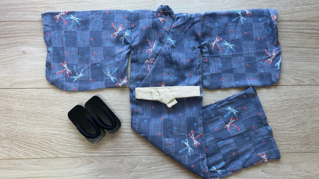 即納品浴衣+下駄 （草履）お得セット23 (SD17)