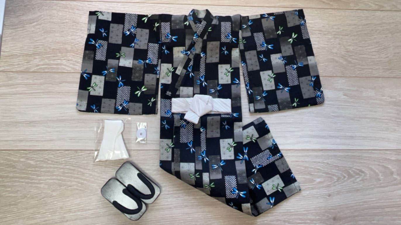 即納品浴衣+下駄 （草履）お得セット38 (SD13)