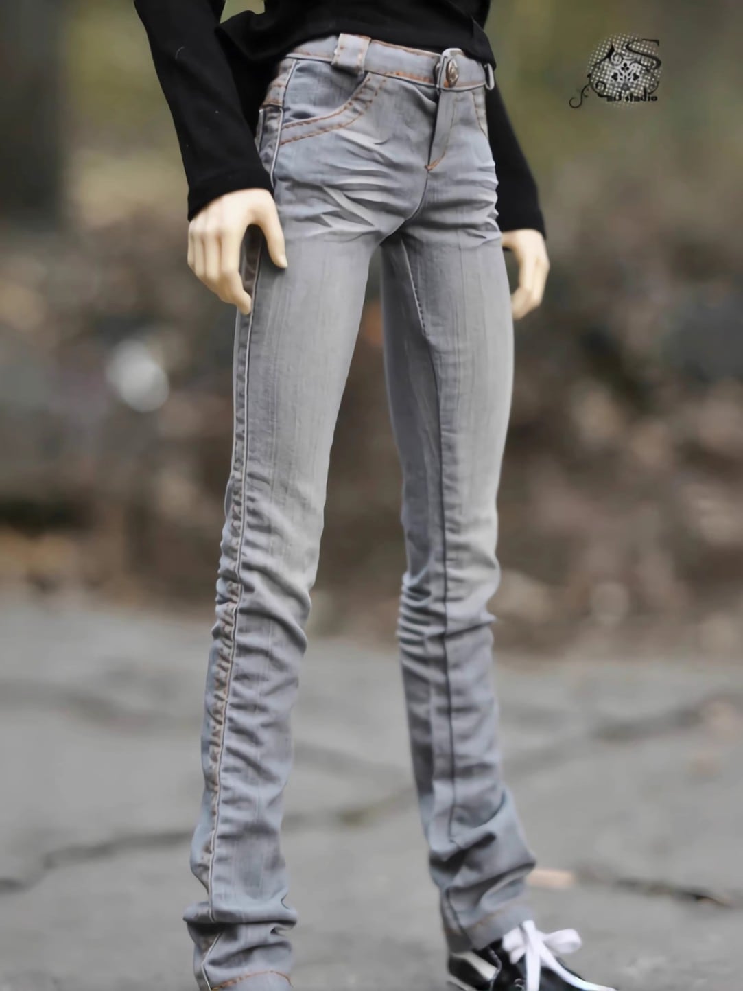 AF10786 【M3】1/3MSD,SD13,SD17少年,  LOONG SOUL73,ID72,ID75用ジーンズ