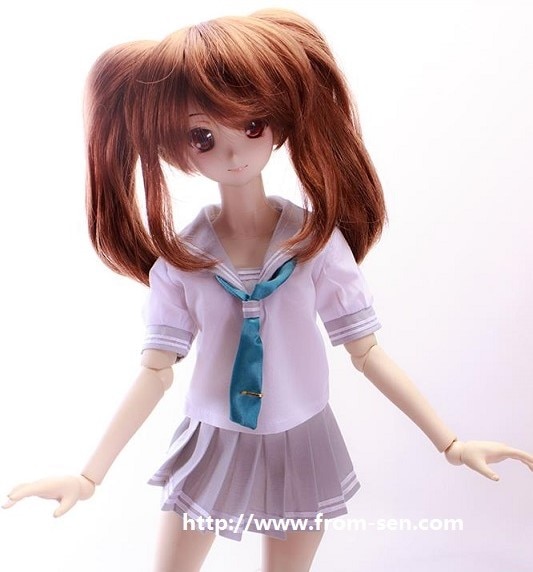 即納品AF6423【wy】DDDY用洋服4点セット（赤色スカーフセット）