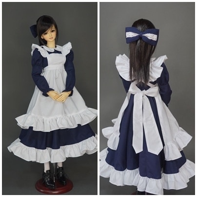 1/4 MDD ドール メイド服 ドレス ロングメイド服 1⁄4 MDD kumako