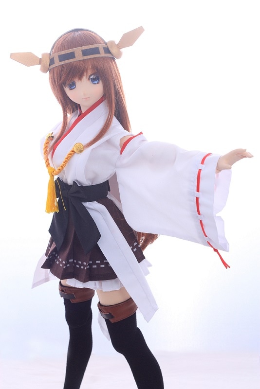 即納品AF3166【wy】DD用洋服6点セット(榛名/赤スカート)