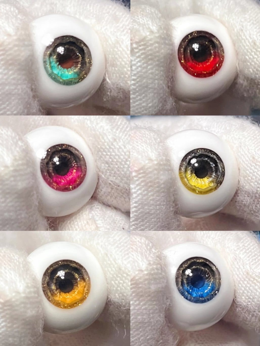 EYER563【xx】ドール用セメントアイ10~22ｍｍ