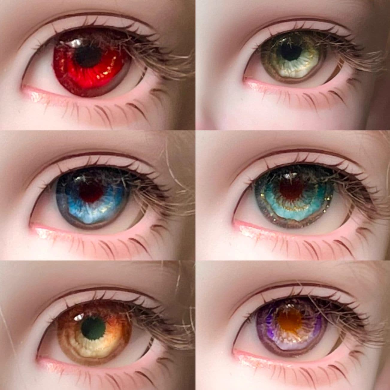 EYER565【xx】ドール用セメントアイ10~22ｍｍ