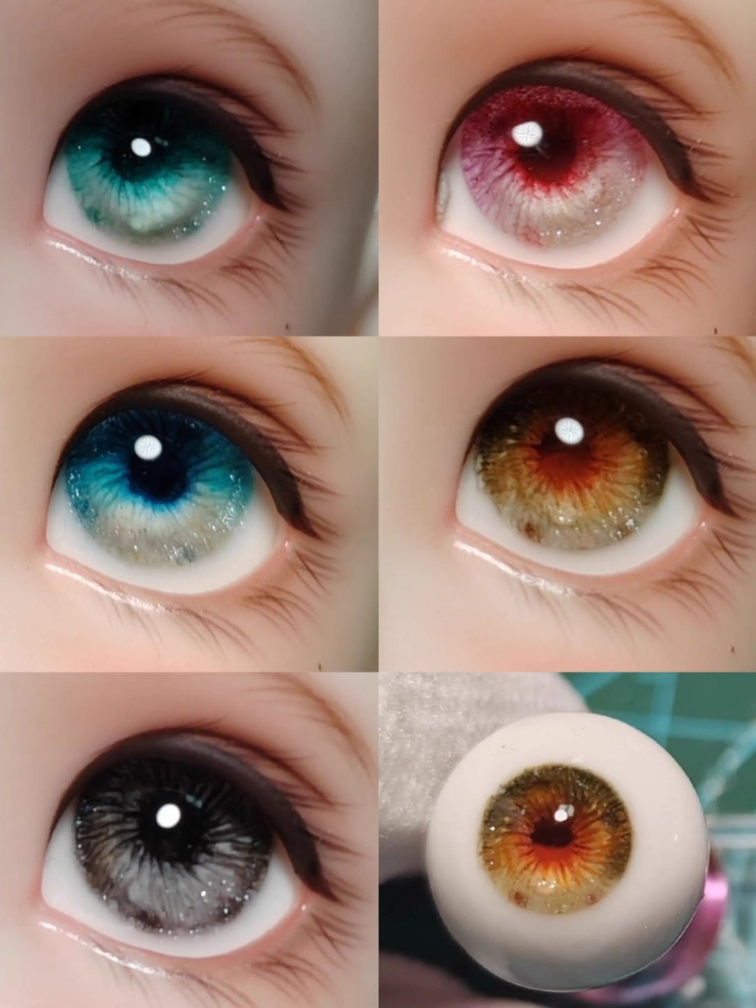 EYER570【xx】ドール用セメントアイ10~22ｍｍ