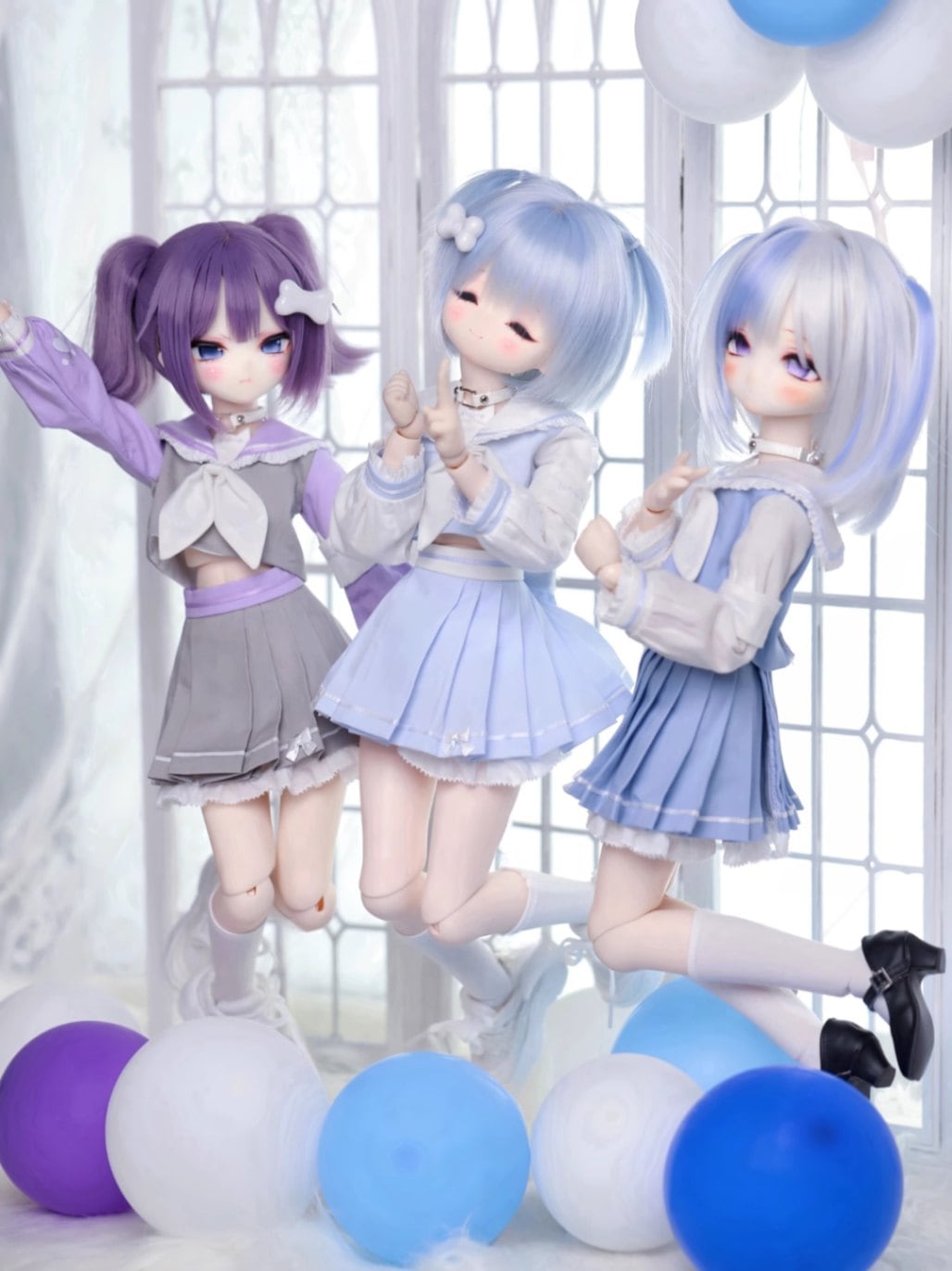 AF10931【ils】★ＭSD、MDD用洋服5点セット（5色あり）