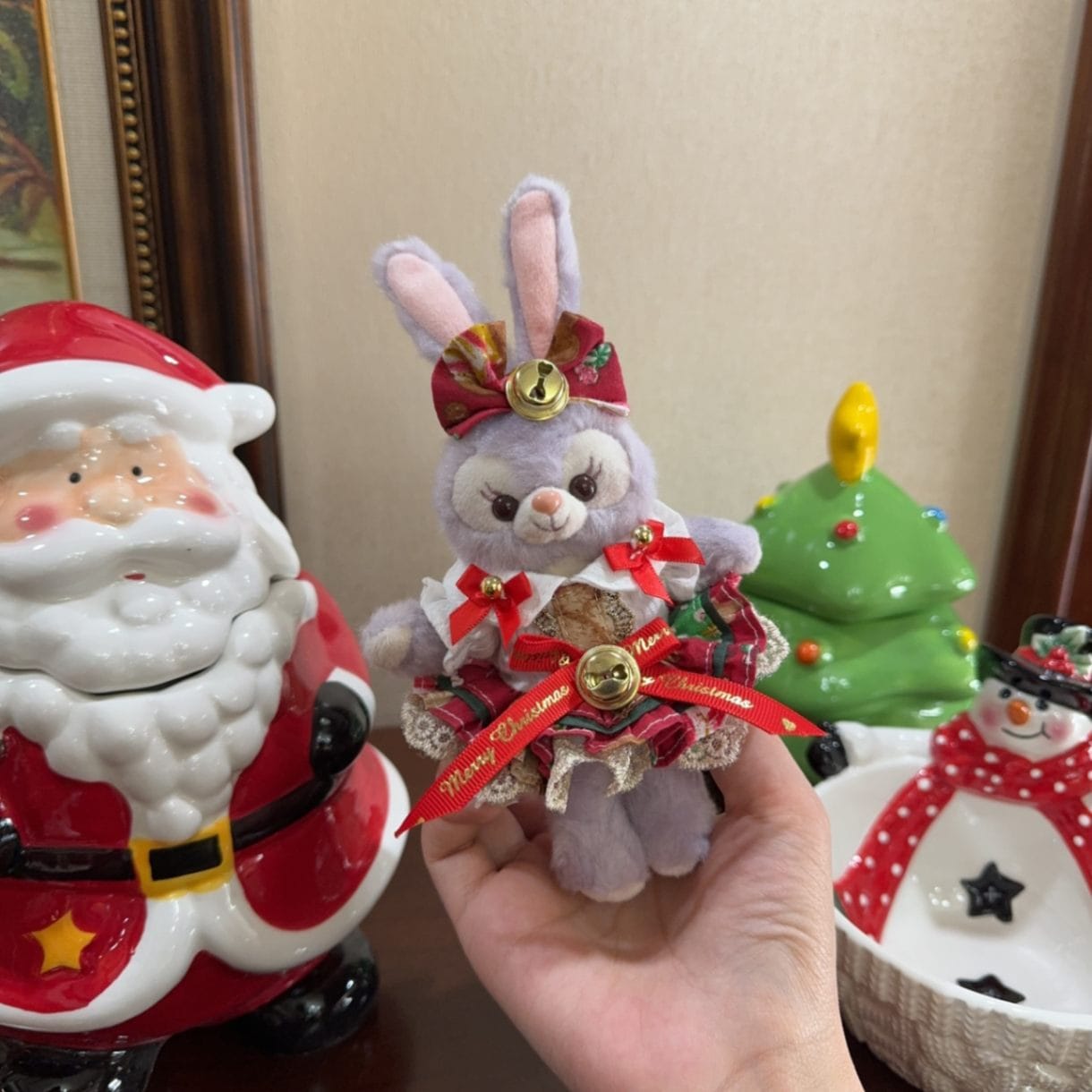 ysk0002【Xmya】ストラップキーホルダー  ダッフィー、ステラルー 洋服２点セット