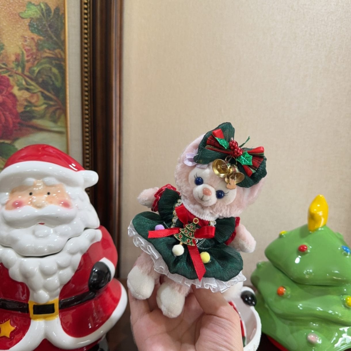 ysk0004【Xmya】ストラップキーホルダー  ダッフィー、ステラルー 洋服２点セット