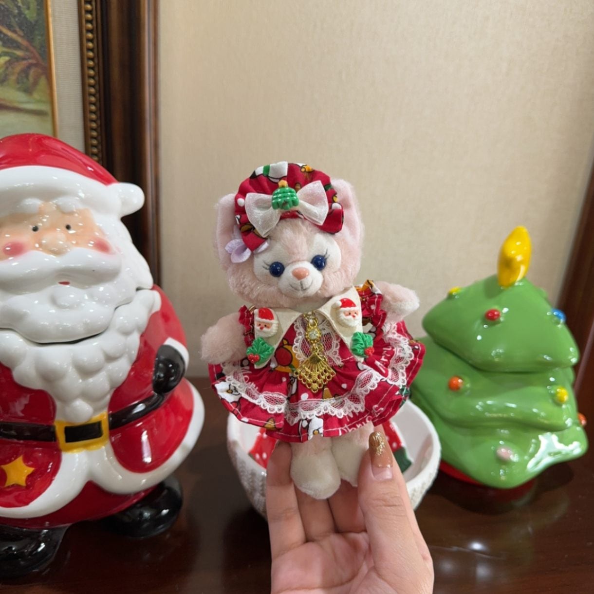 ysk0005【Xmya】ストラップキーホルダー  ダッフィー、ステラルー 洋服２点セット