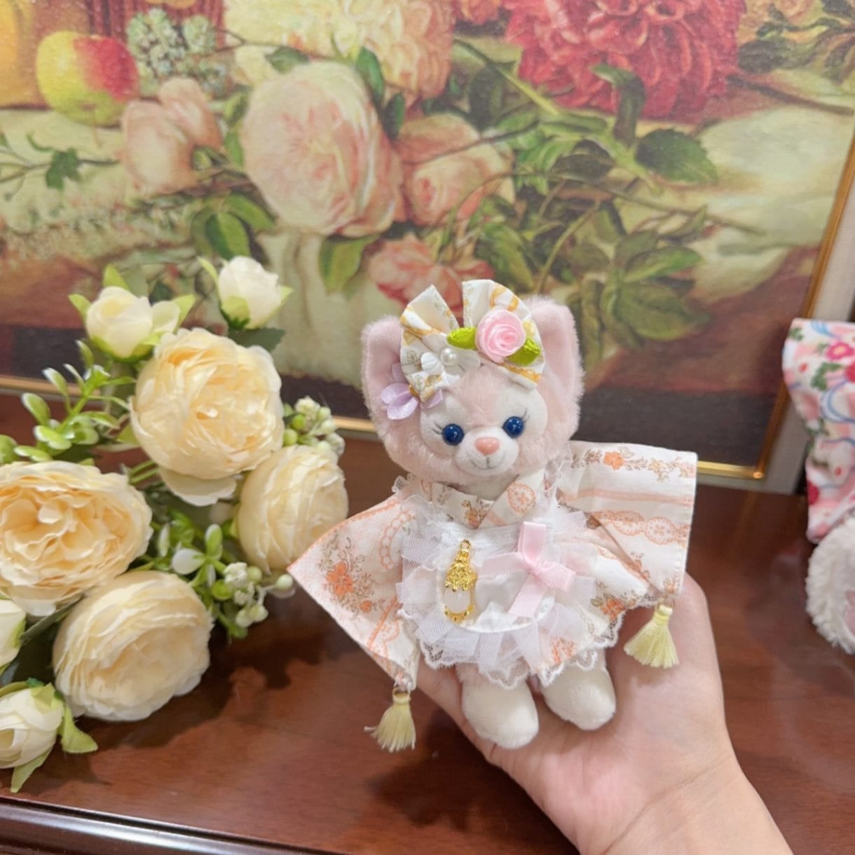 ysk0011【Xmya】ストラップキーホルダー  ダッフィー、ステラルー 洋服２点セット