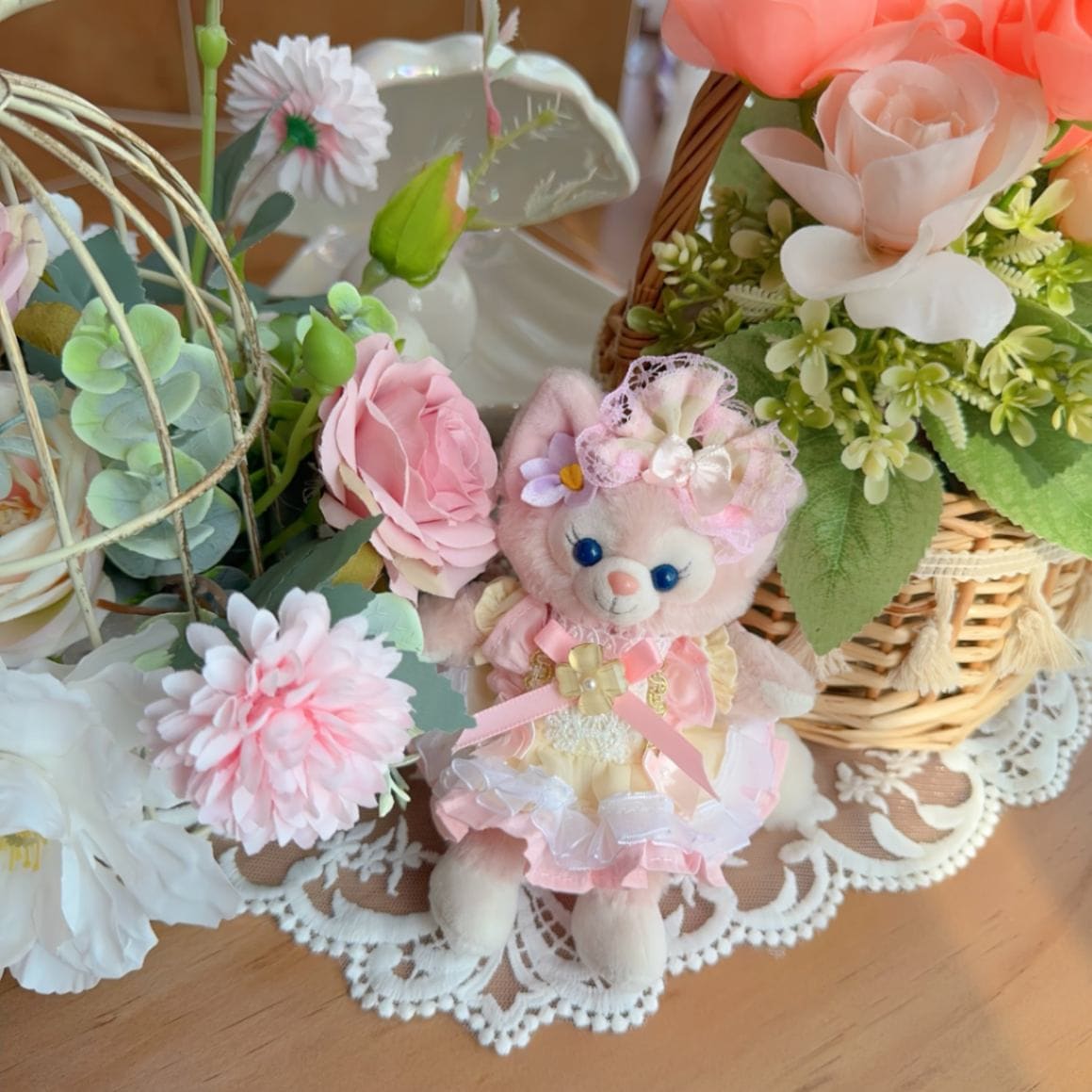 ysk0024【Xmya】ストラップキーホルダー  ダッフィー、ステラルー 洋服２点セット