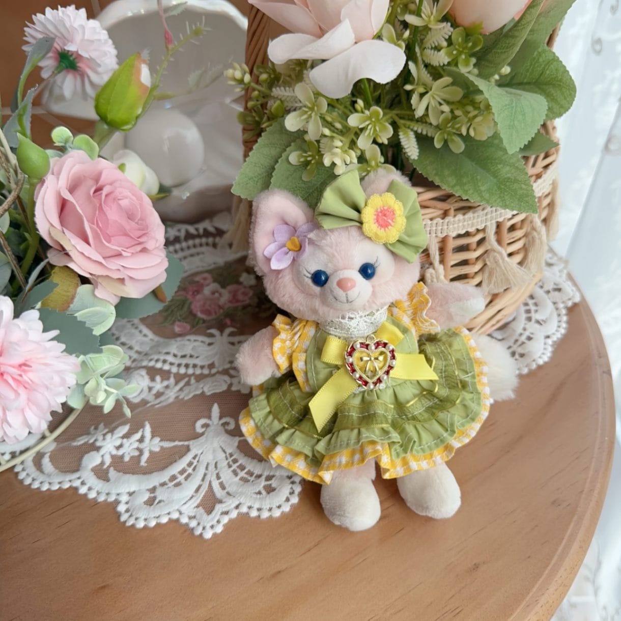 ysk0026【Xmya】ストラップキーホルダー  ダッフィー、ステラルー 洋服２点セット