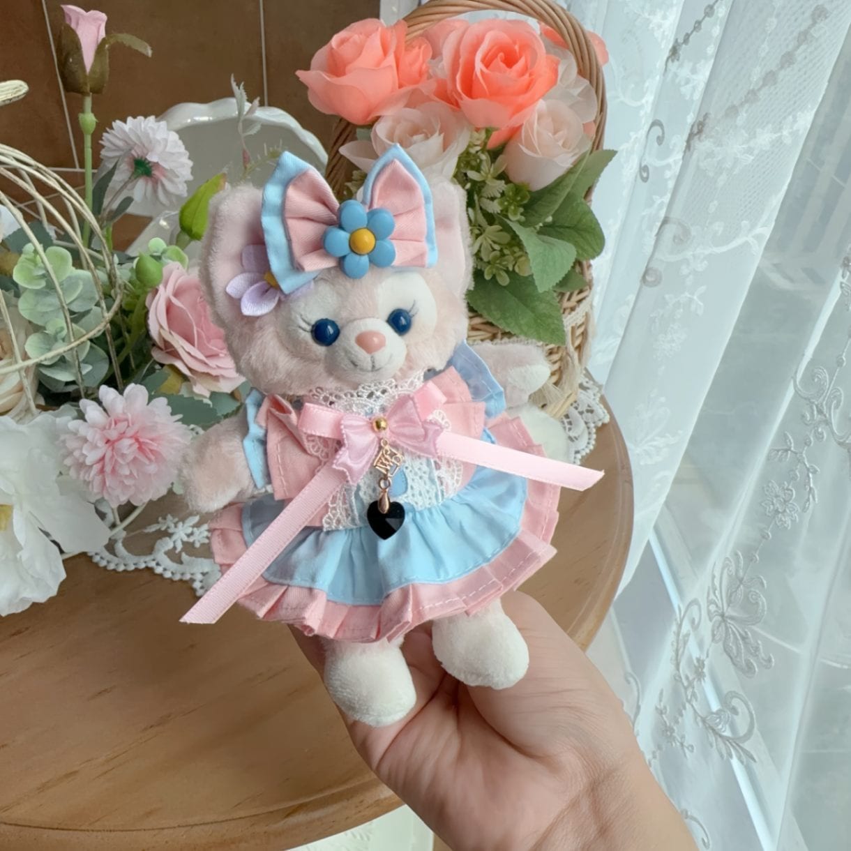 ysk0027【Xmya】ストラップキーホルダー  ダッフィー、ステラルー 洋服２点セット