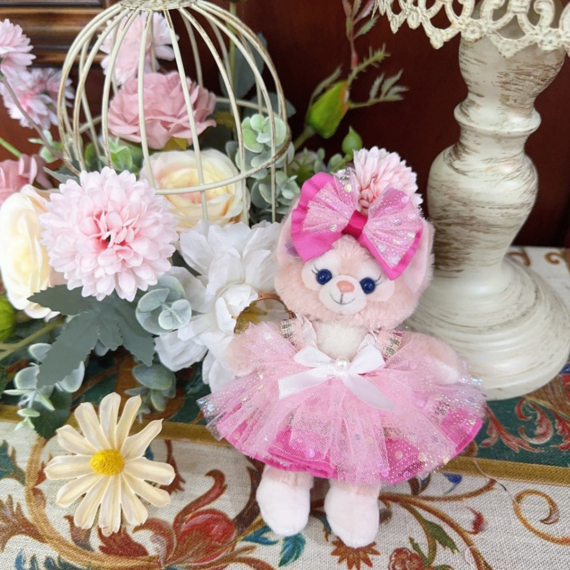 ysk0054【Xmya】ストラップキーホルダー  ダッフィー、ステラルー 洋服２点セット