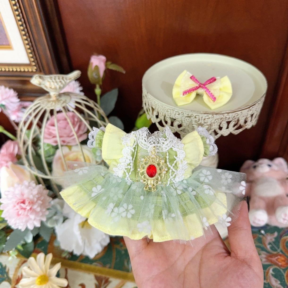 ysk0057【Xmya】ストラップキーホルダー  ダッフィー、ステラルー 洋服２点セット